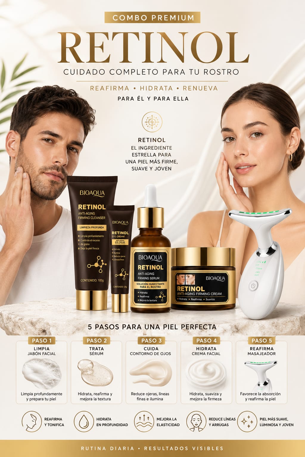 Kit completo para el rostro: Dama y Caballero