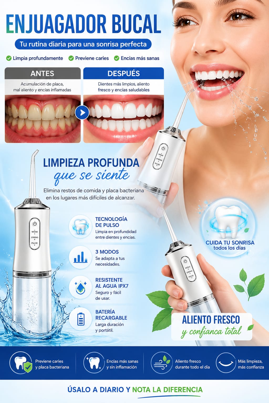 Irrigador Dental Portatil