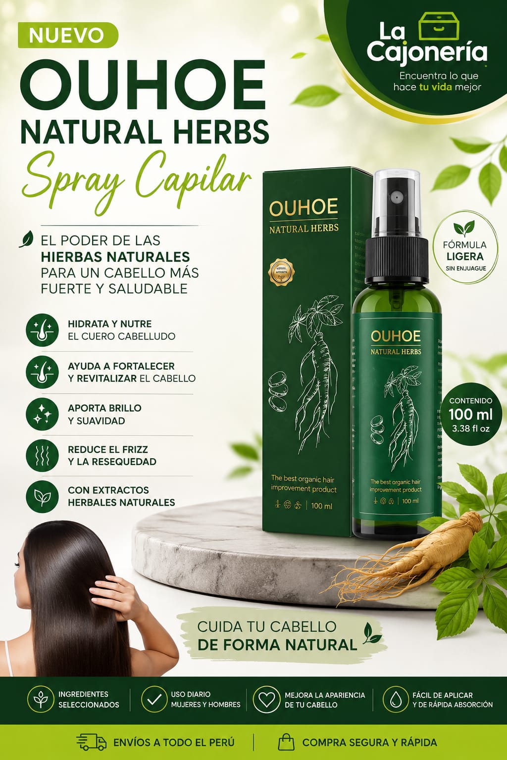 OUHOE NATURAL HERBS – SPRAY CAPILAR