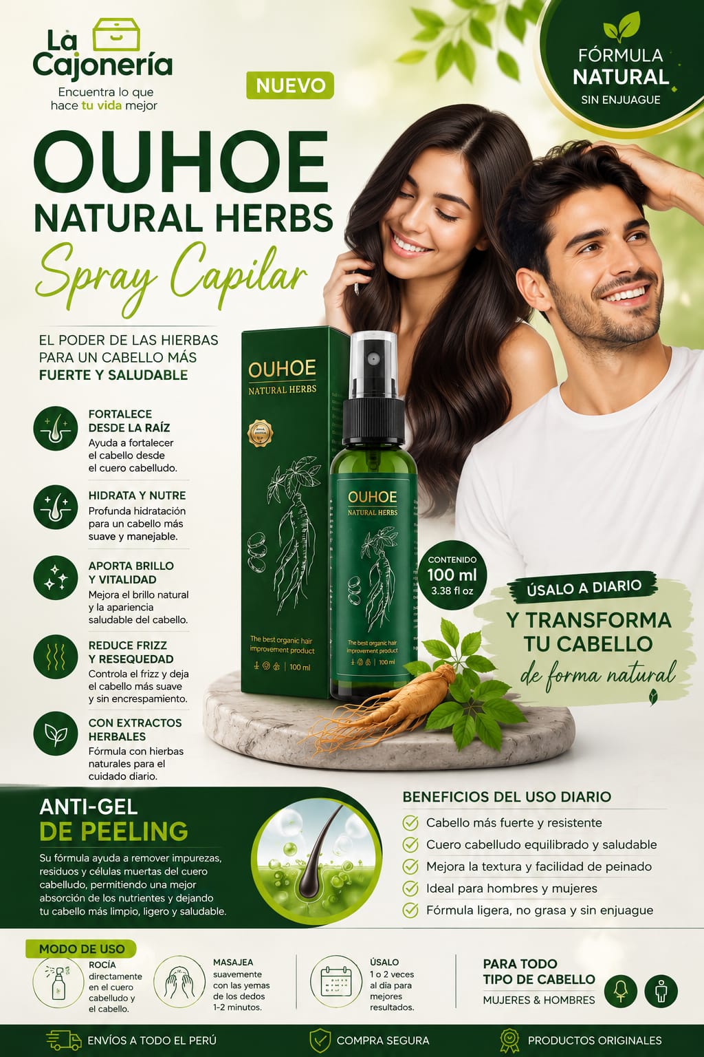 OUHOE NATURAL HERBS – SPRAY CAPILAR