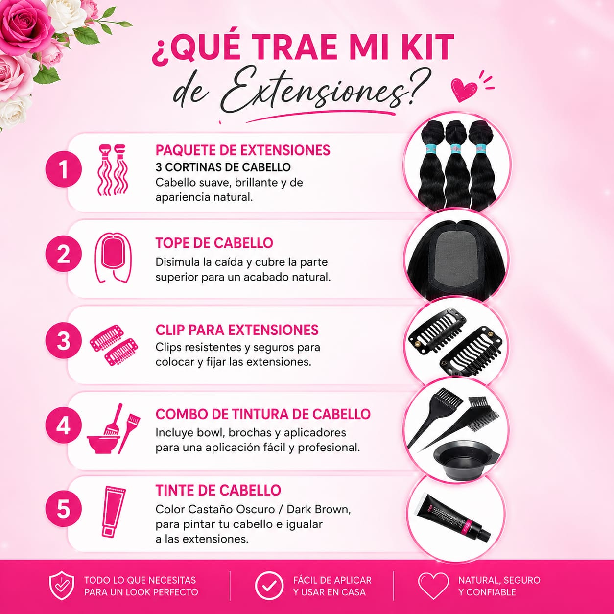 Extensiones de Cabello semi-natural