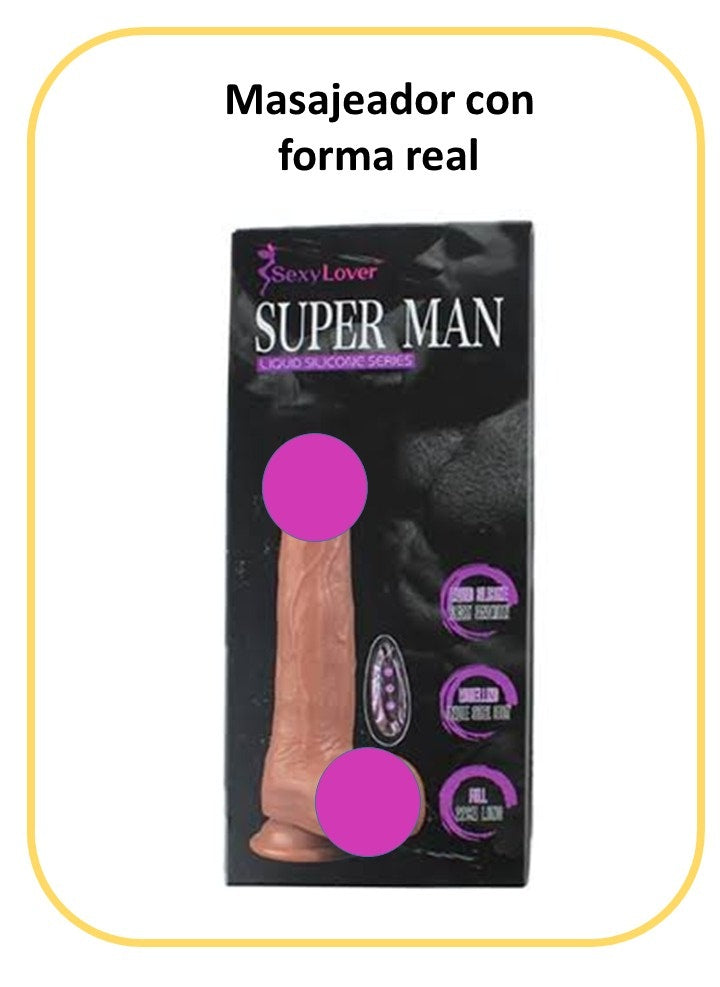 Consolador de Silicona Líquida "Super Man" – Color Flesh